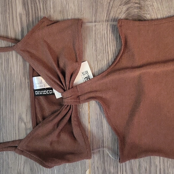 H&M dress l dark tan l summer l cut out l nwt l date night l club l dress - Picture 5 of 6